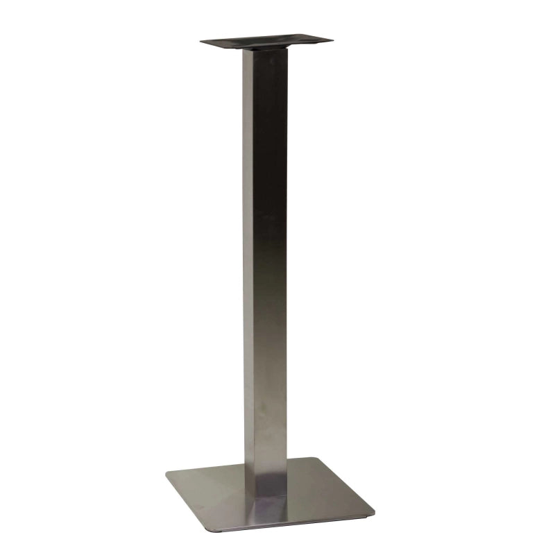 Base tavolo bar acciaio Jamie color inox quadro cm 40x40h108