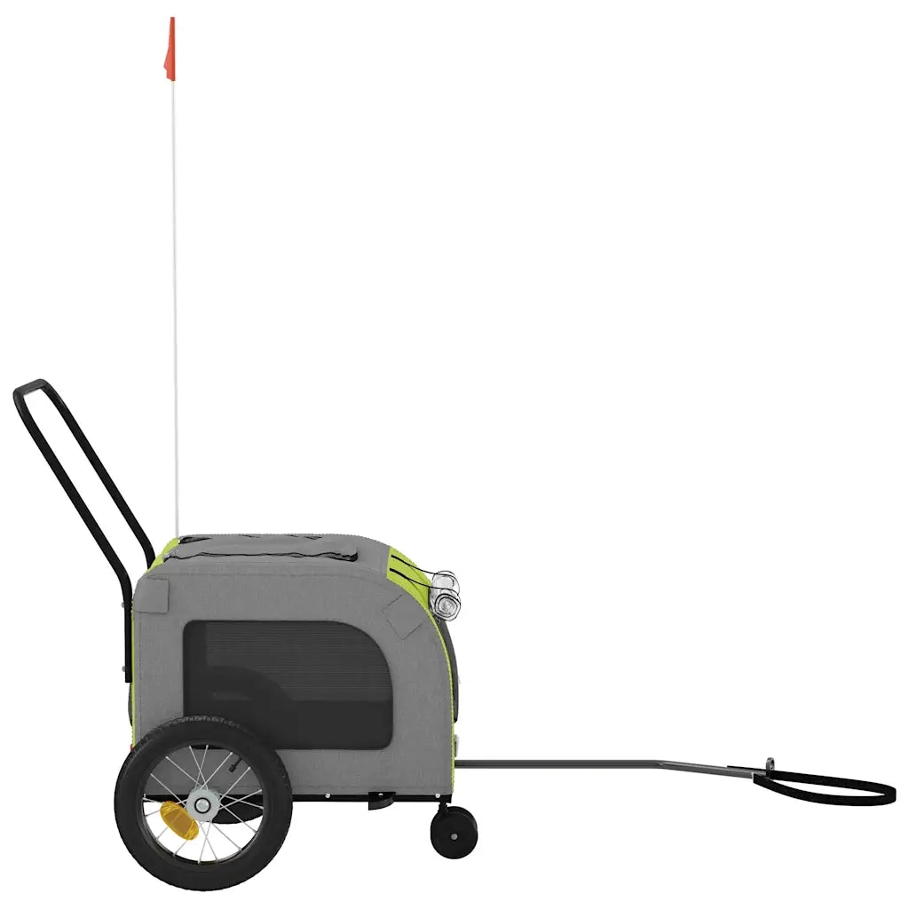 Rimorchio per bicicletta per animali domestici Verde e grigio CFW3185480