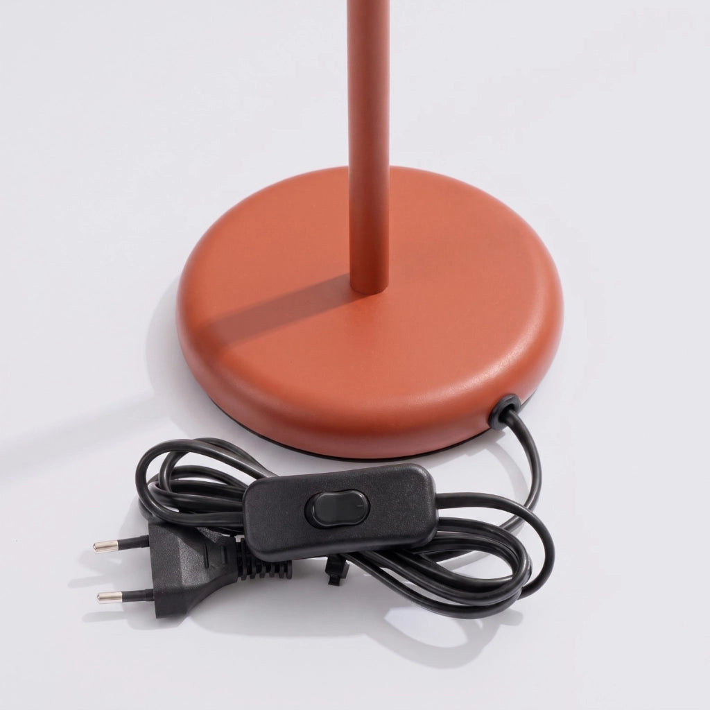 Lampada da tavolo RAYO ocra rossa
