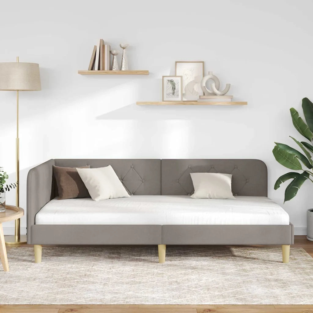 Cornice del letto ad angolo Talpa 90 x 200 cm Tessuto 42016574