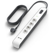 Belkin, Ciabatta Multipresa con USB, 4 Prese, 2 Porte USB-A, Cavo 2 m, Protezione Sovratensioni