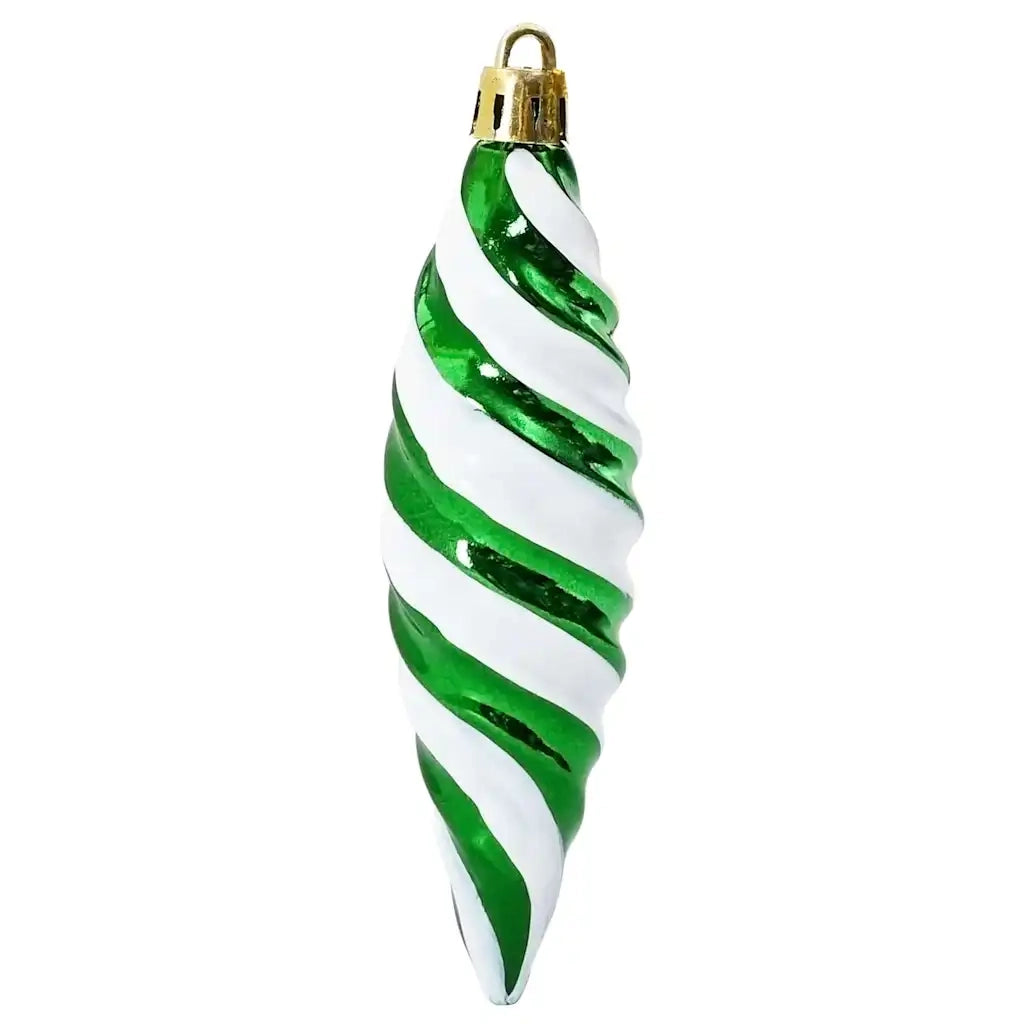 Palla a spirale di Natale 40 pz Verde Plastica CFW3013918