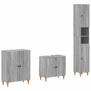 Set di armadietti da bagno in 3 pezzi ALKMAAR Sonoma grigio 3417429