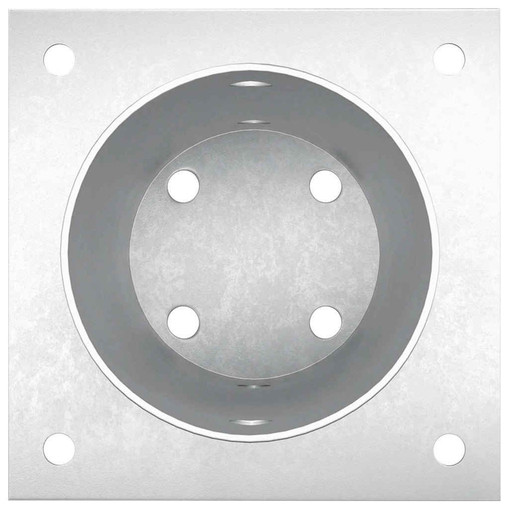 Ancora rotonda per terreno 4 pcs Argento 15 x 15 x 15 cm