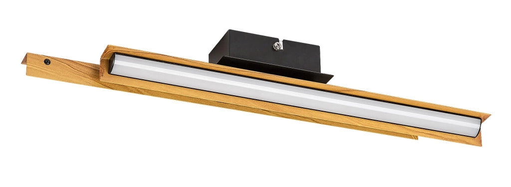 Lampada parete/soffitto LED 12W nero opaco Remiel Rabalux