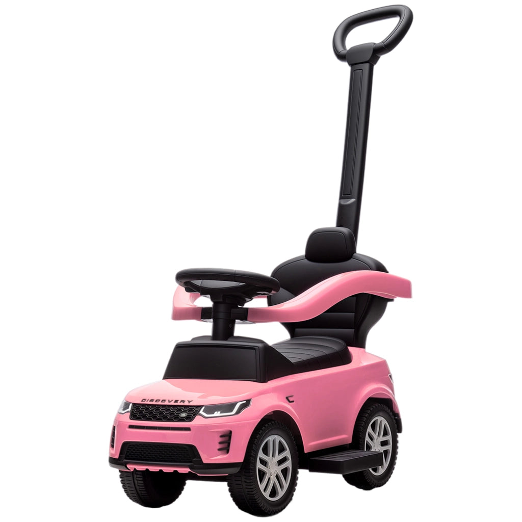 Giocattolo Bambini Correpasillos 2 in 1 LAND ROVER ¨C Zephmum ¨C Rosa con Almacenaje e Barandilla