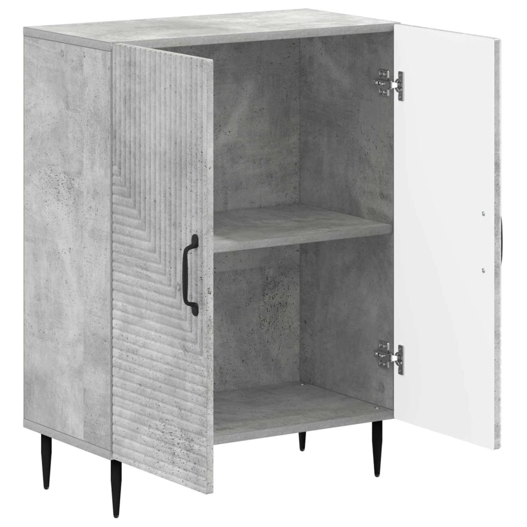 Mobiletto da Bagno HAARLEM Grigio Cemento 59,5 x 31 x 80 cm 896838