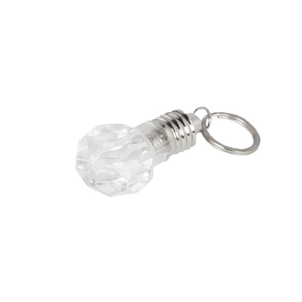 Trade Shop - Set 3 Pezzi Torcia Mini Portachiavi Led Smd Forma Di Lampadina Tascabile Dt-2093 -