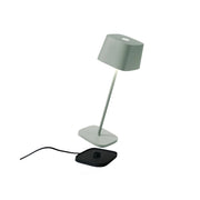 Zafferano Lampada a led da tavolo Ofelia Pro Salvia ricaricabile e dimmerabile - 2200-2700-3000K - 9h massima potenza