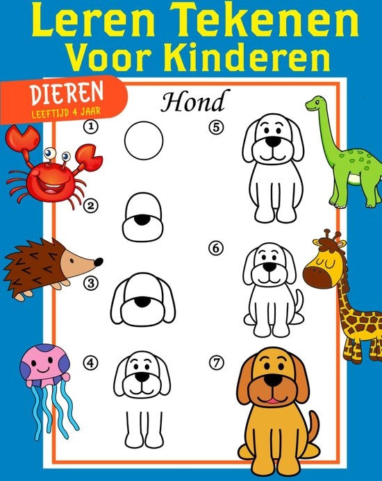 Libro di Disegno con Linee Guida per Bambini - Disegno e Artigianato Passo dopo Passo per Bambini - 4 Anni - Accessori Creativi