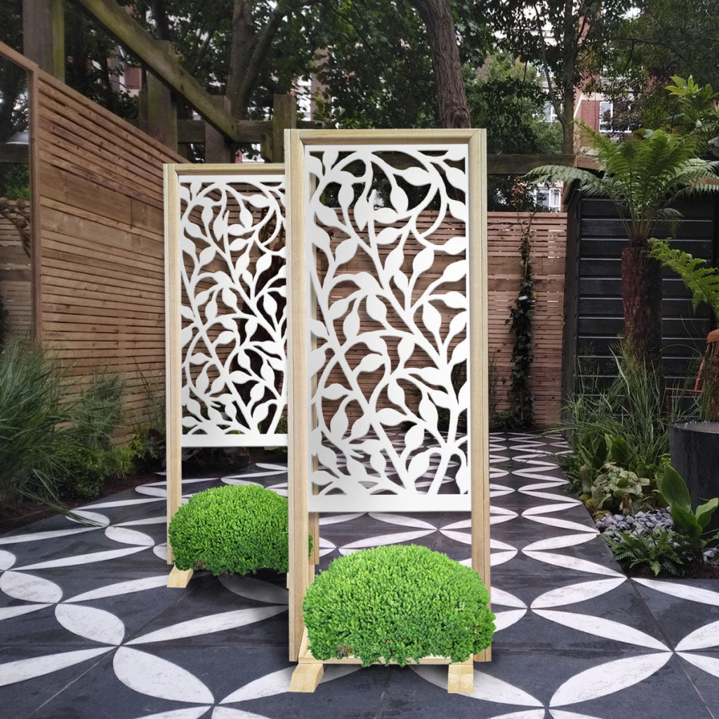 CESPUGLIO - Separè - Paravento modulabile - 70x190cm - in Legno e PVC Colore: bianco