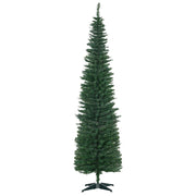 Albero di Natale artificiale, abete artificiale, con stella di Natale e supporto inclusi, 2,1 m, verde