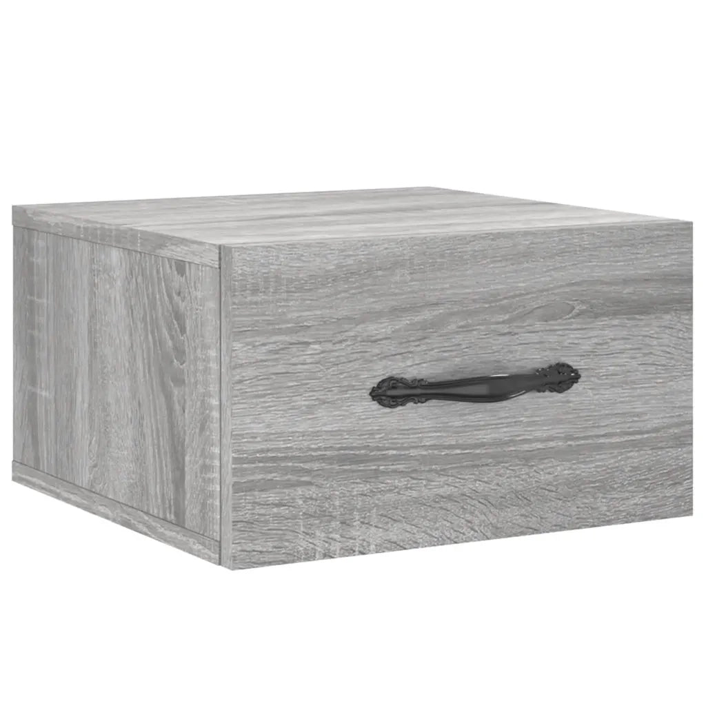 Comodino a Muro Grigio Sonoma 35x35x20 cmcod mxl 129454