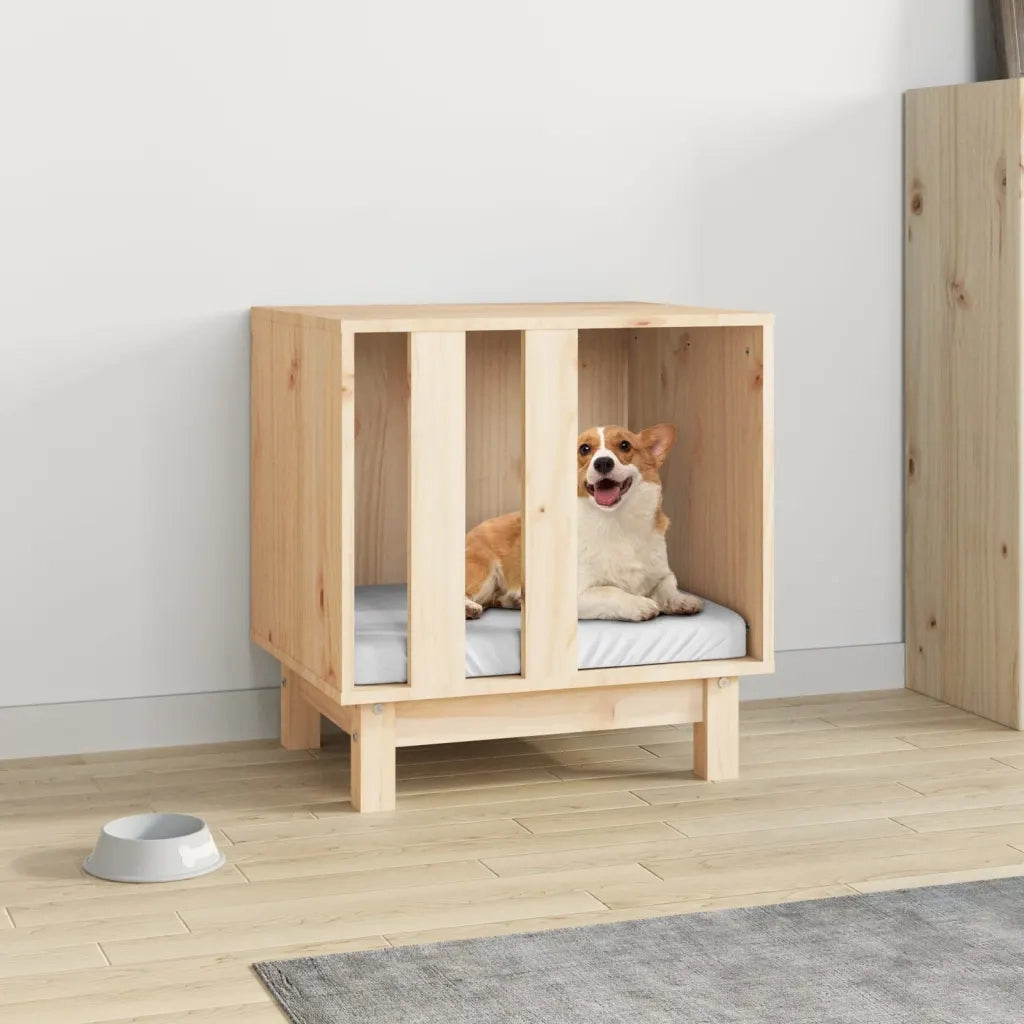 Casetta per Cani 50x40x52 cm in Legno Massello di Pino cod mxl 65960