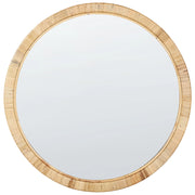 Specchio da parete in rattan naturale 80x80 cm Rotondo Soggiorno Camera da letto Accessori per la casa Fatto a mano