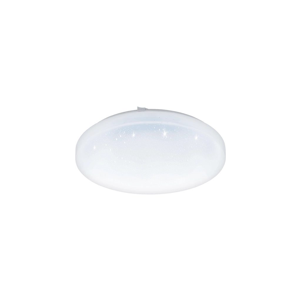 Plafoniera Moderna Frania-S Acciaio Bianco Luce Integrato 14,6W