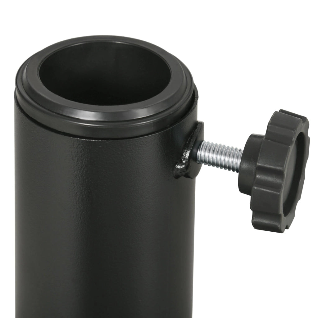 Base per Ombrellone da Giardino Ø45 cm Effetto Rattan Nero