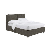 Todmorden, Letto Singolo Sfoderabile Made in Italy, Grigio Tortora
