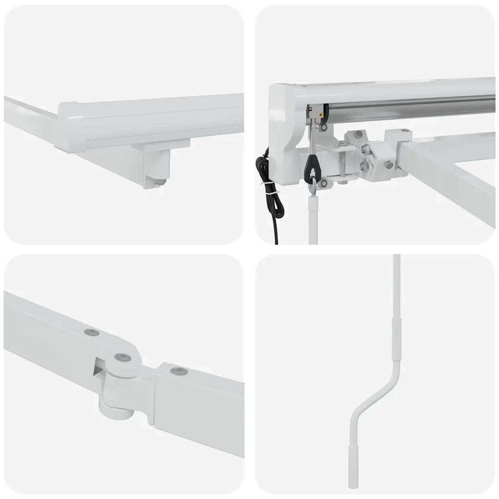 Struttura della tenda Regolabile Bianco 4 x 2 m Acciaio 42002534