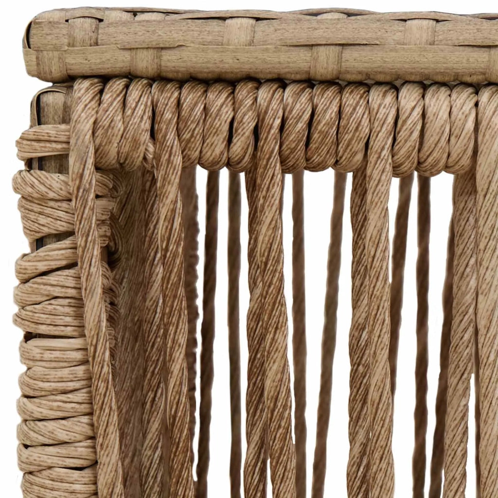 Tavolo da Giardino Beige e Nero 55 x 55 x 37 cm 42035135