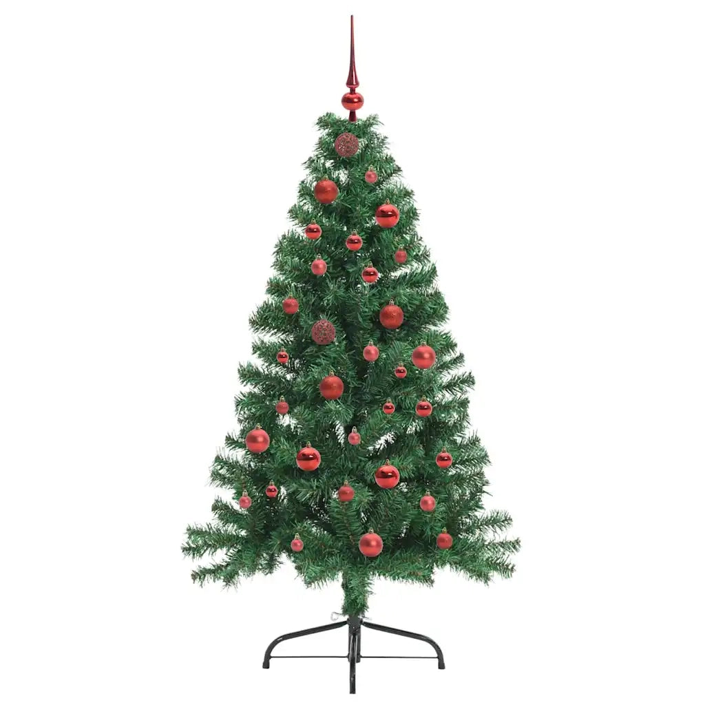 Albero di Natale artificiale con luci integrate Verde 150 cm 3396998