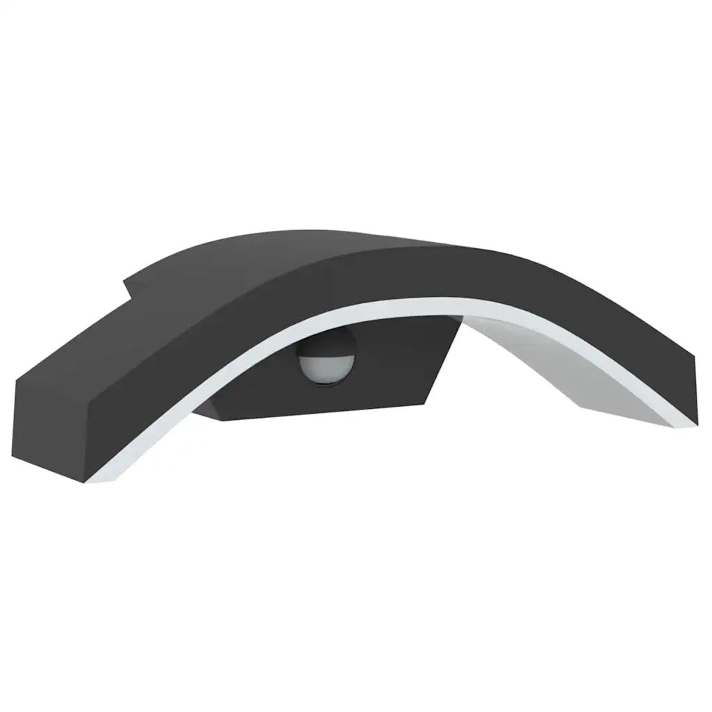 Applique con LED e Sensore 2 pz Nere in Alluminio Pressofuso CFW2460995