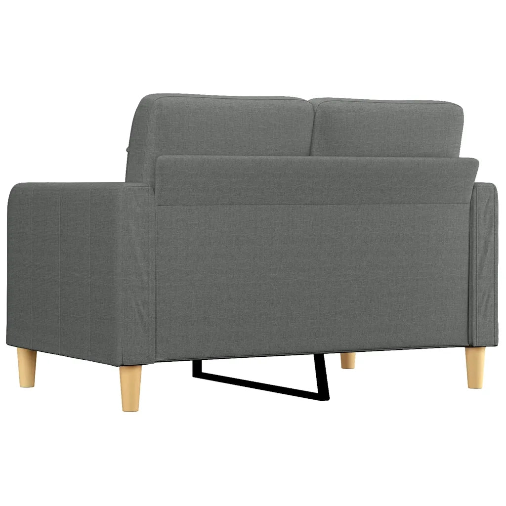 Divano | Divano da soggiorno | Sofa a 2 Posti Grigio Scuro 120 cm in Tessuto