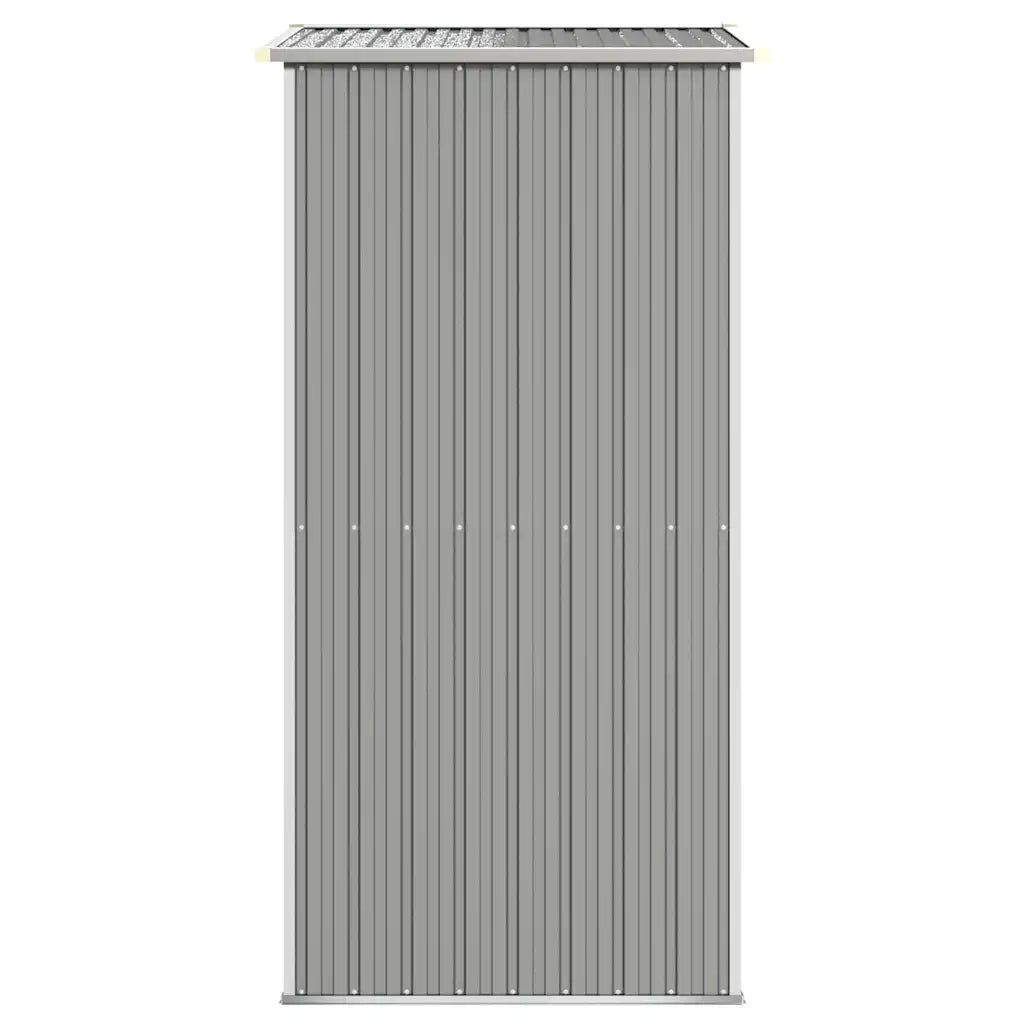 Capanno da Giardino-Casetta da Giardino Grigio Chiaro 192x108x223cm Acciaio Zincato