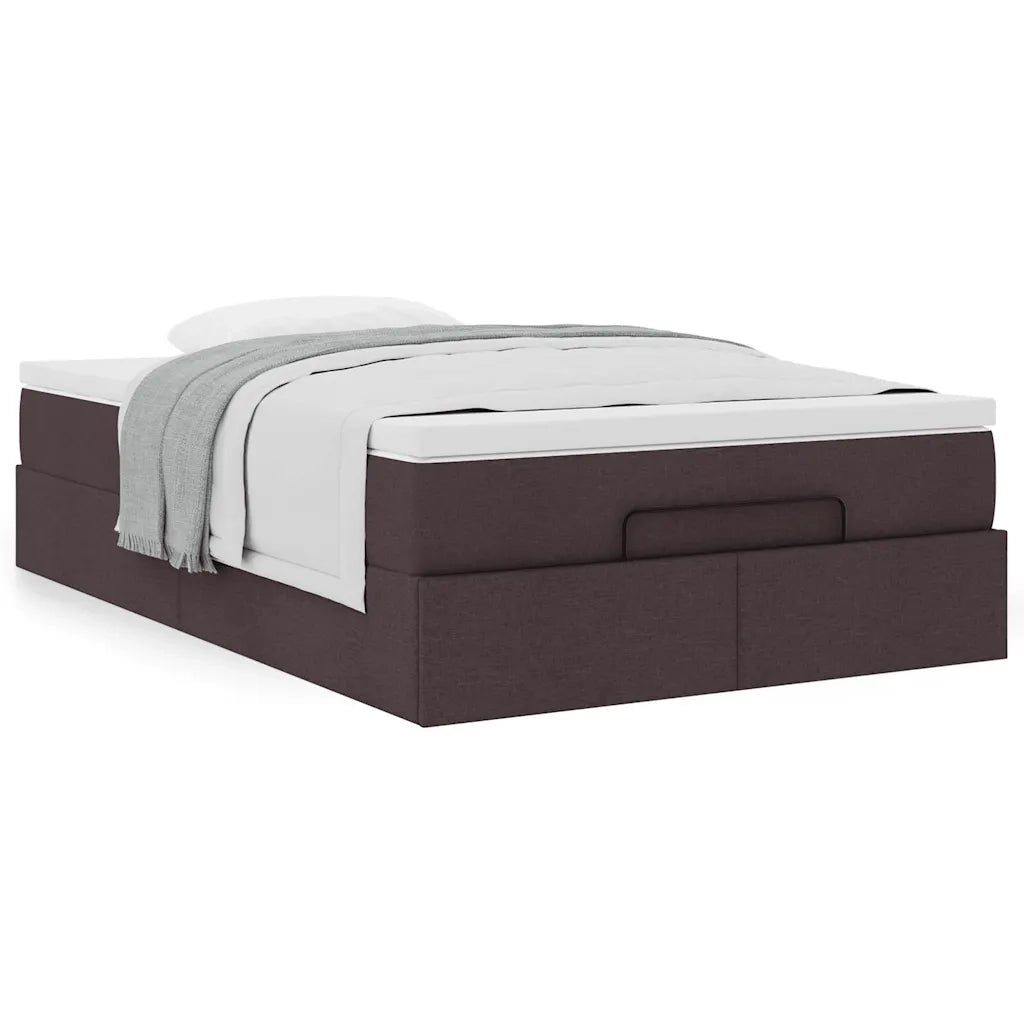 Struttura Letto Pouf con Materasso 120x200 cm in Tessuto 3311102