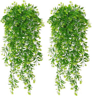 4 pezzi di piante artificiali - fiori di plastica pendenti - piante finte - simili a vere piante artificiali - fiori pendenti outdoor - fiori pendenti - rampicanti per casa - giardino - balcone - ufficio -