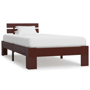 Giroletto senza Materasso Marrone Scuro 90x200 cm Legno Pino