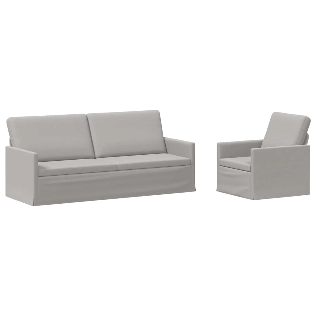 Set di divani 2 pcs Grigio Nuvola Tessuto 3433175