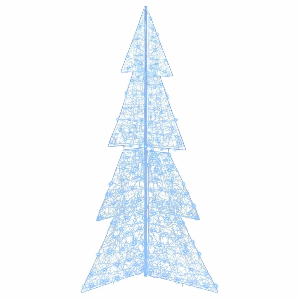 Albero di Natale con 240 LED Bianco Freddo 180 cm Acrilico