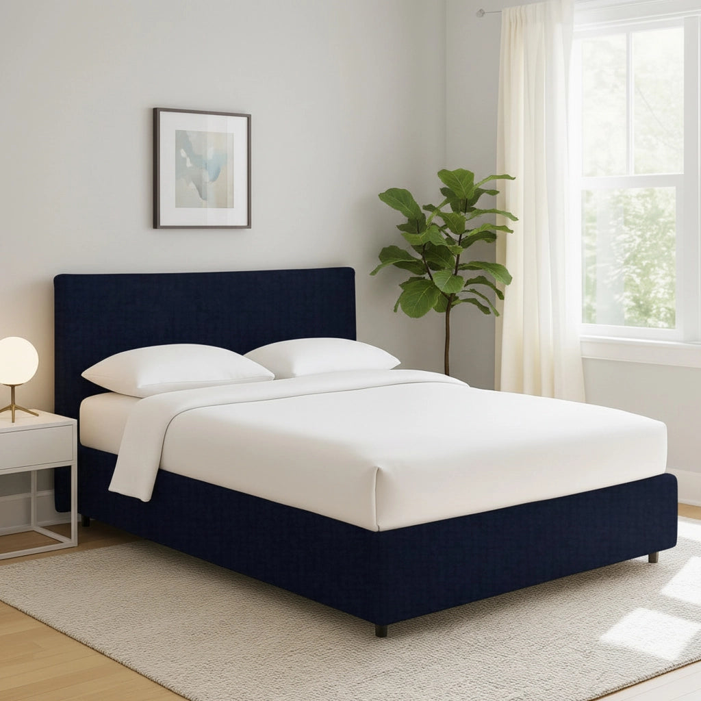Louth, Letto Singolo Sfoderabile Made in Italy, Viola Scuro