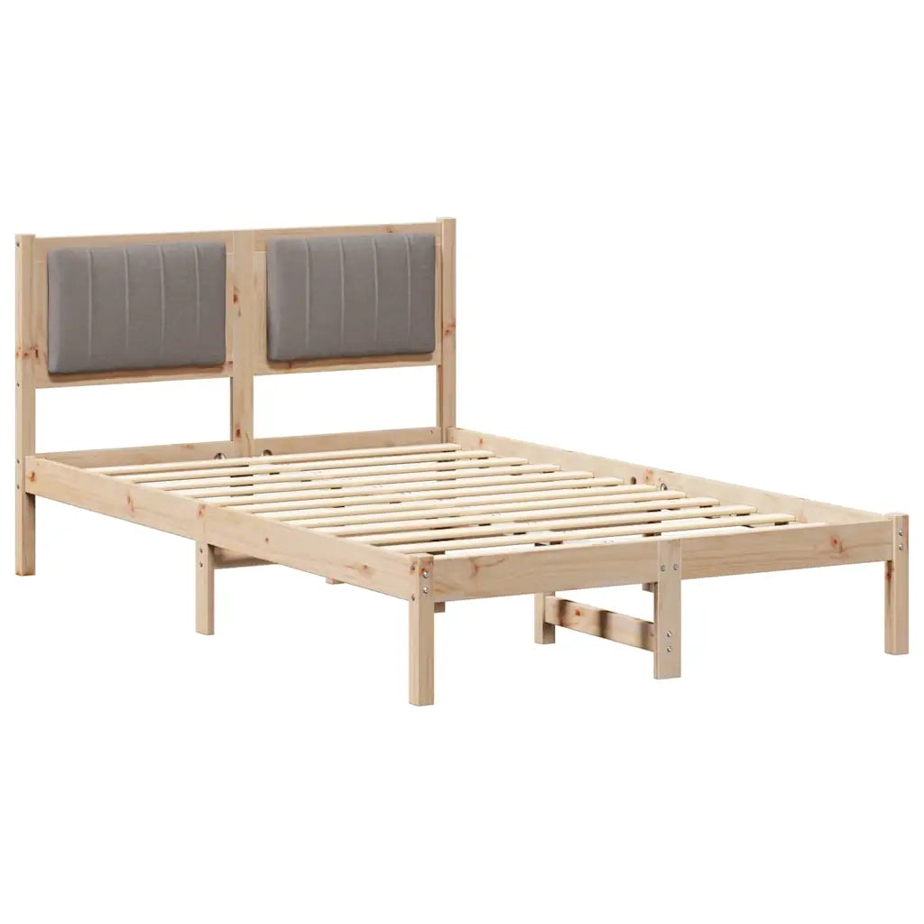 Letto con Testiera Rivestita Talpa 120 x 200 cm Pino massello 878262