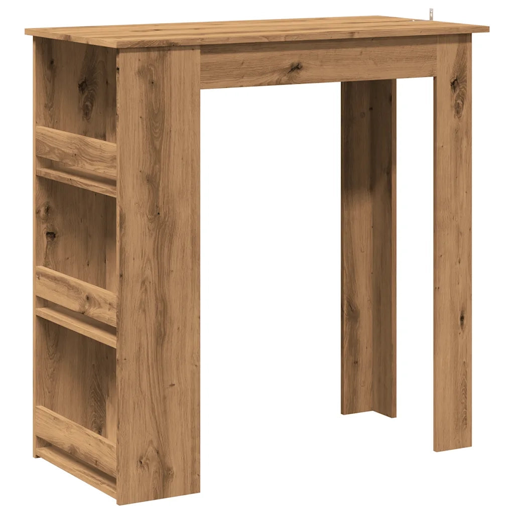 Tavolo da Bar con Ripiani Rovere 102x50x103,5 cm in Truciolato 856763