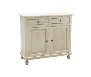 Credenza base napoletana in legno Shabby chic 2 ante bianco anticato