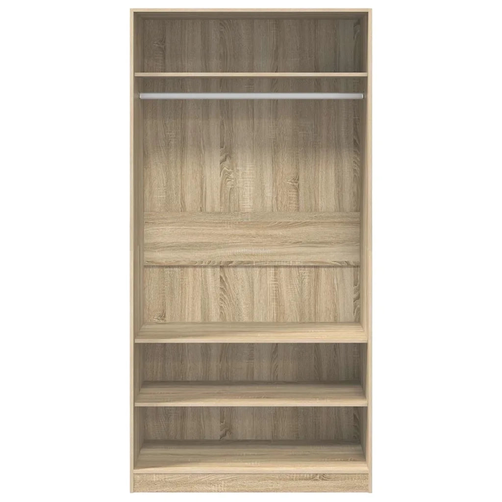 Armadio Rovere Sonoma 100x50x200 cm in Legno Multistrato 800228