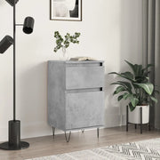 Credenza Grigio Cemento 40x35x70 cm in Legno Multistrato 831156