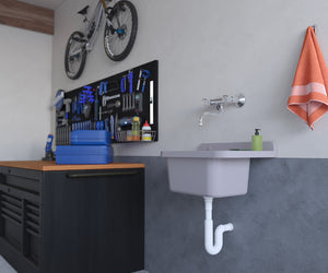 Lavatoio 60x34x21 cm in Polipropilene 17l Forlani Pilozzo 60 Grigio