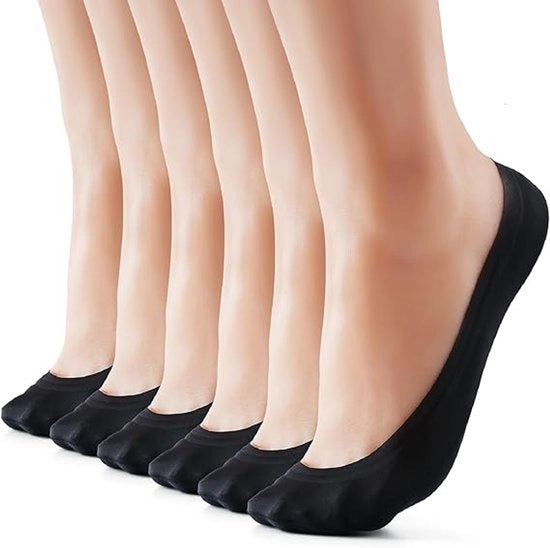 Calze in nylon ultra-resistenti con antislip, senza visibili cuciture - 6 paia