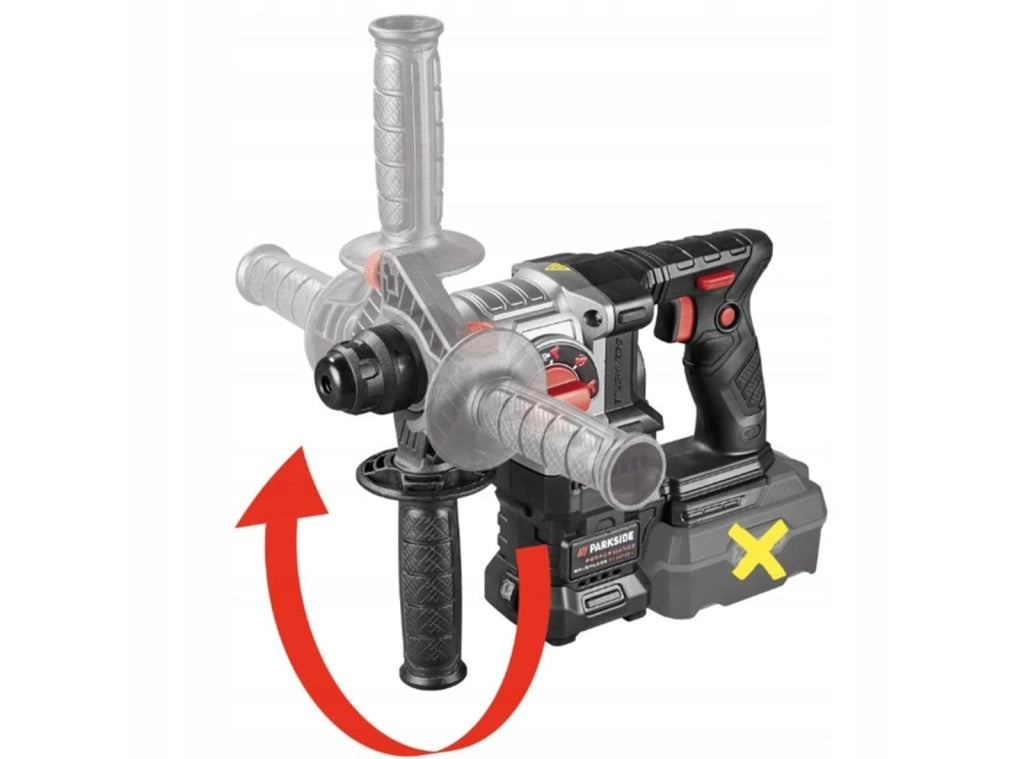 Martello Demolitore Trapano a Percussione a Batteria PARKSIDE PERFORMANCE 20V PKHAP 20-Li 1.9J A1 - no batteria ricondizionato