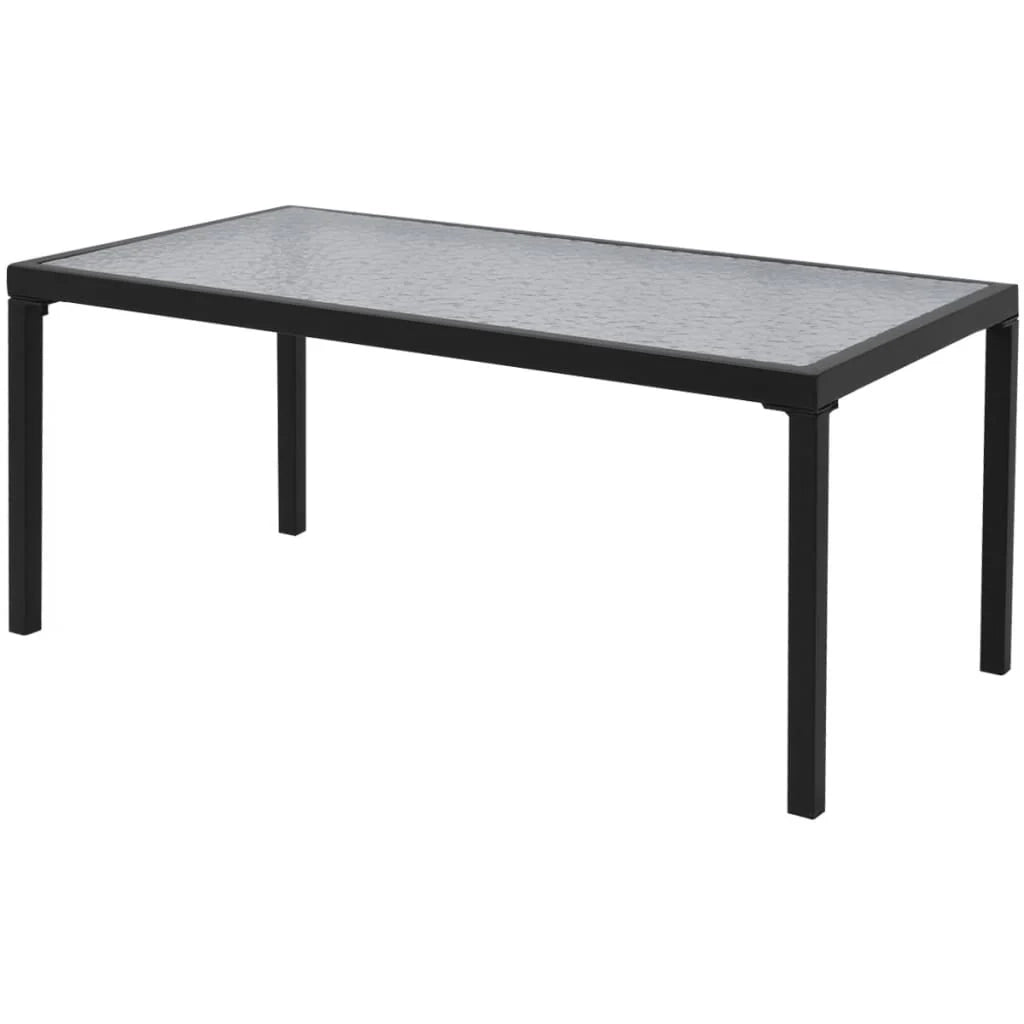 Set di mobili da giardino mobili da esterno set da 4 pezzi textilene nero 02_0016280