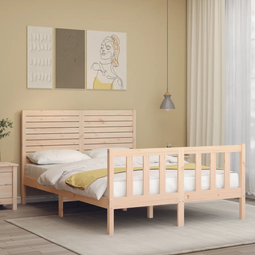Giroletto senza Materasso 140x200 cm in Legno Massello di Pino 3193206