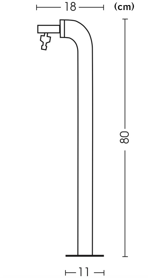 Fontana da Giardino con Rubinetto Belfer 42/PS Giallo