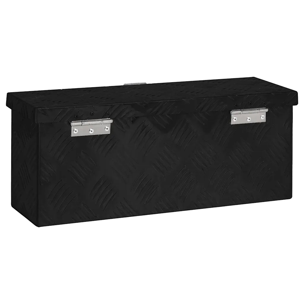 Contenitore Portaoggetti Nero 50x20,5x15 cm in Alluminio cod mxl 7920