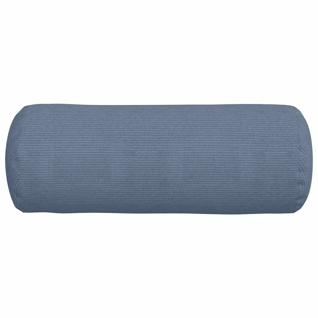 Cuscini a rullo 2 pcs Blu Ø 25 x 70 cm Tessuto in Cords