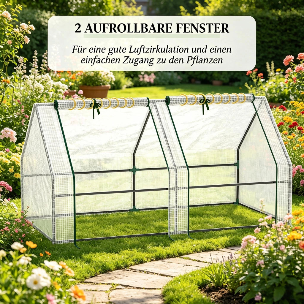 Tenda protettiva per piante dal design pratico, serra in alluminio per il giardino, mini serra compatta (solo con mini serra)