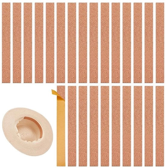 Strisce di protezione per piedi - 40 pezzi - Reducitore di dimensione autoadesivo - Nastro di misura regolabile - Inserti di gomma - Comfort durante il trasporto - 20,1 x 2 cm - Pedana di protezione per piedi