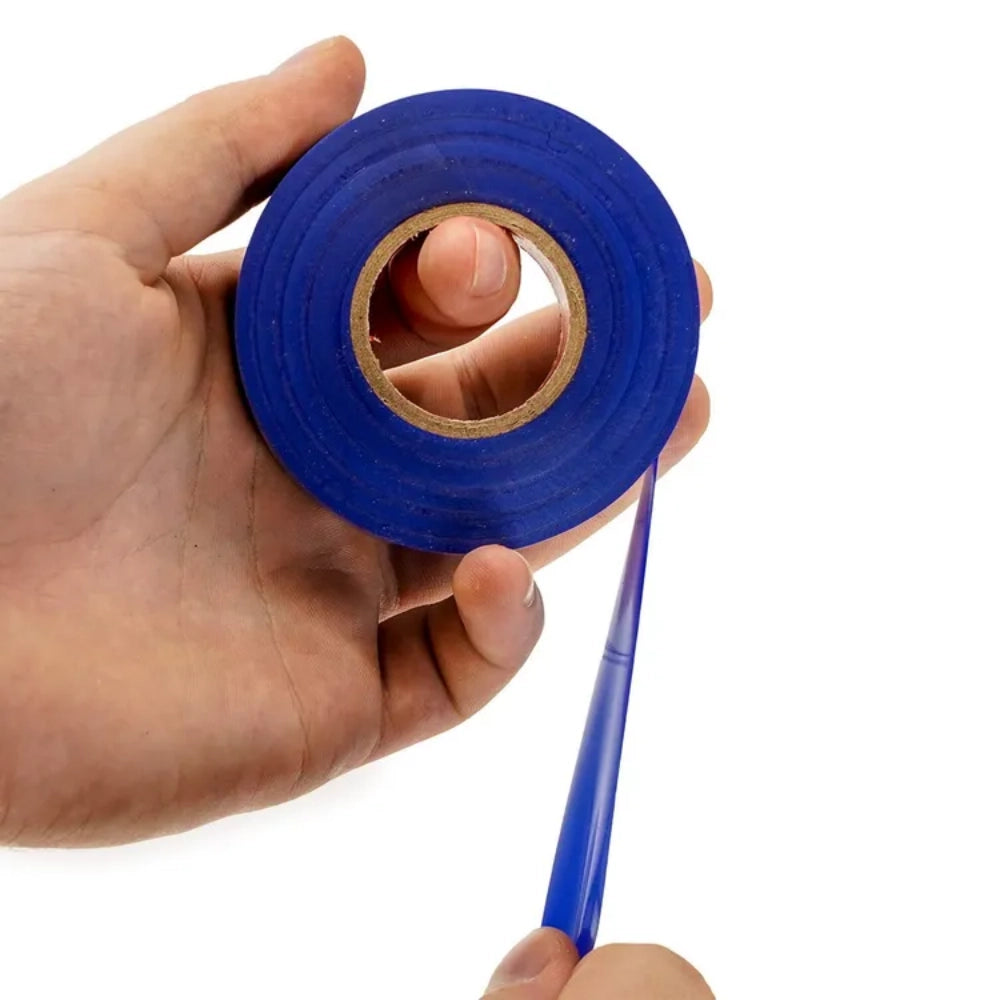 Kit nastro isolante in pvc autoestinguente multicolore per impianti sicuri *** colore blu, dimensioni 15 mm x 10 mt x...